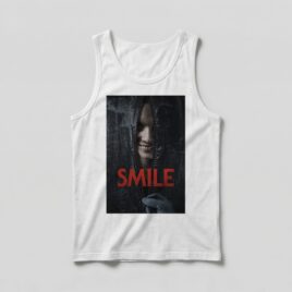 Camiseta_regata_branco_camarada_do_alem_-_Smile_Sorria | Smile (Sorria)