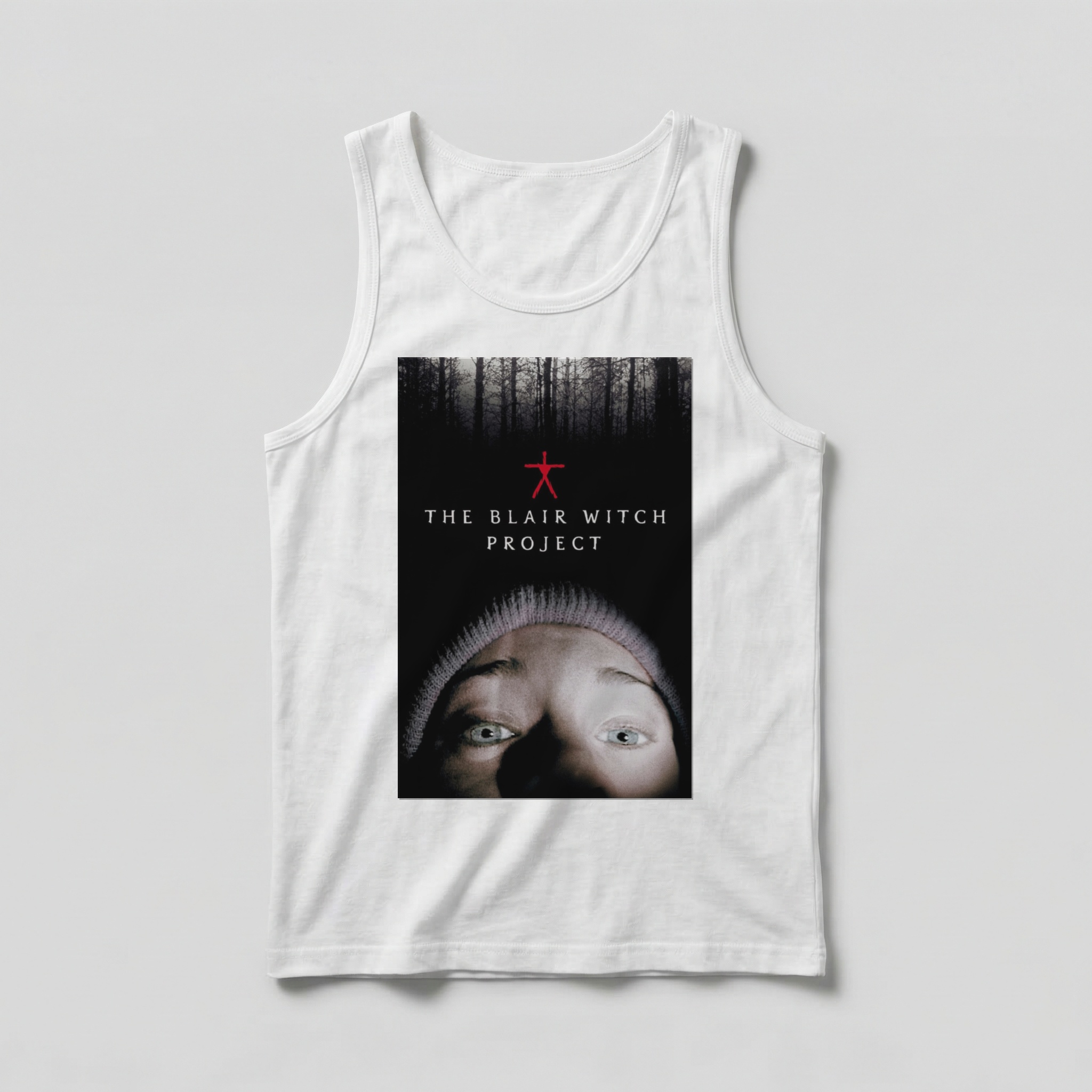 Camiseta_regata_branco_camarada_do_alem_-_The_Blair_Witch_Project_A_bruxa_de_Blair | The Blair Witch Project (A bruxa de Blair)