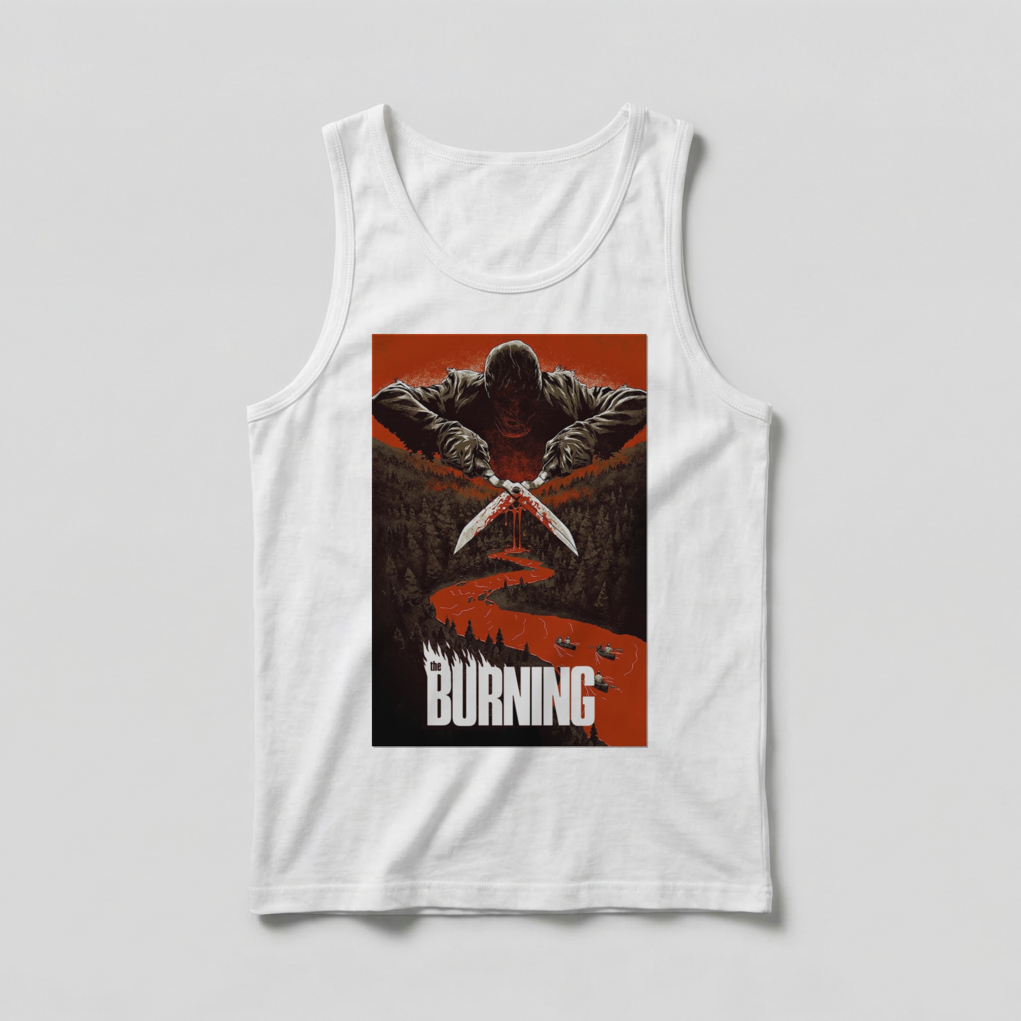 Camiseta_regata_branco_camarada_do_alem_-_The_Burning_Chamas_da_morte | The Burning (Chamas da morte)
