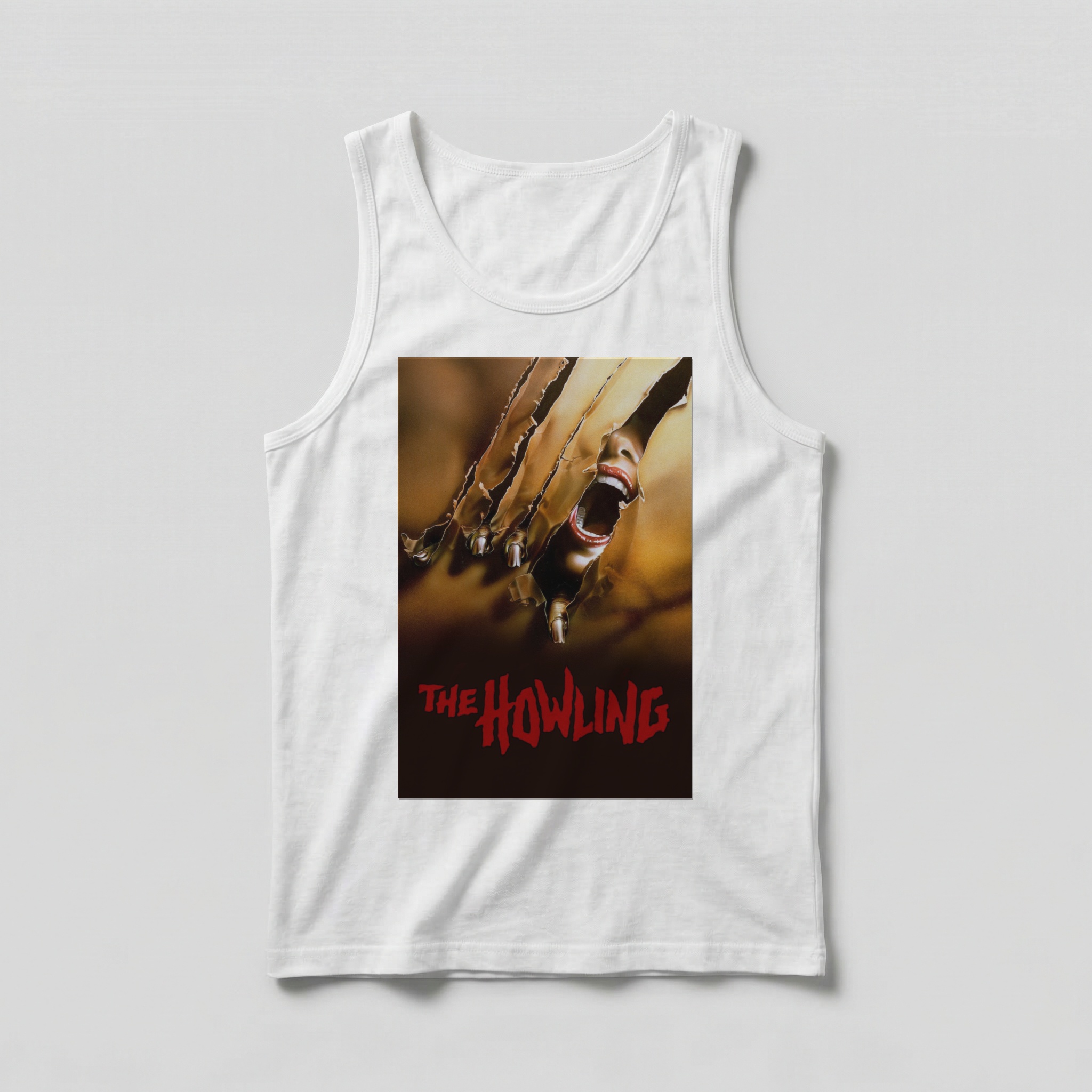 Camiseta_regata_branco_camarada_do_alem_-_The_Howling_Grito_de_horror | The Howling (Grito de horror)