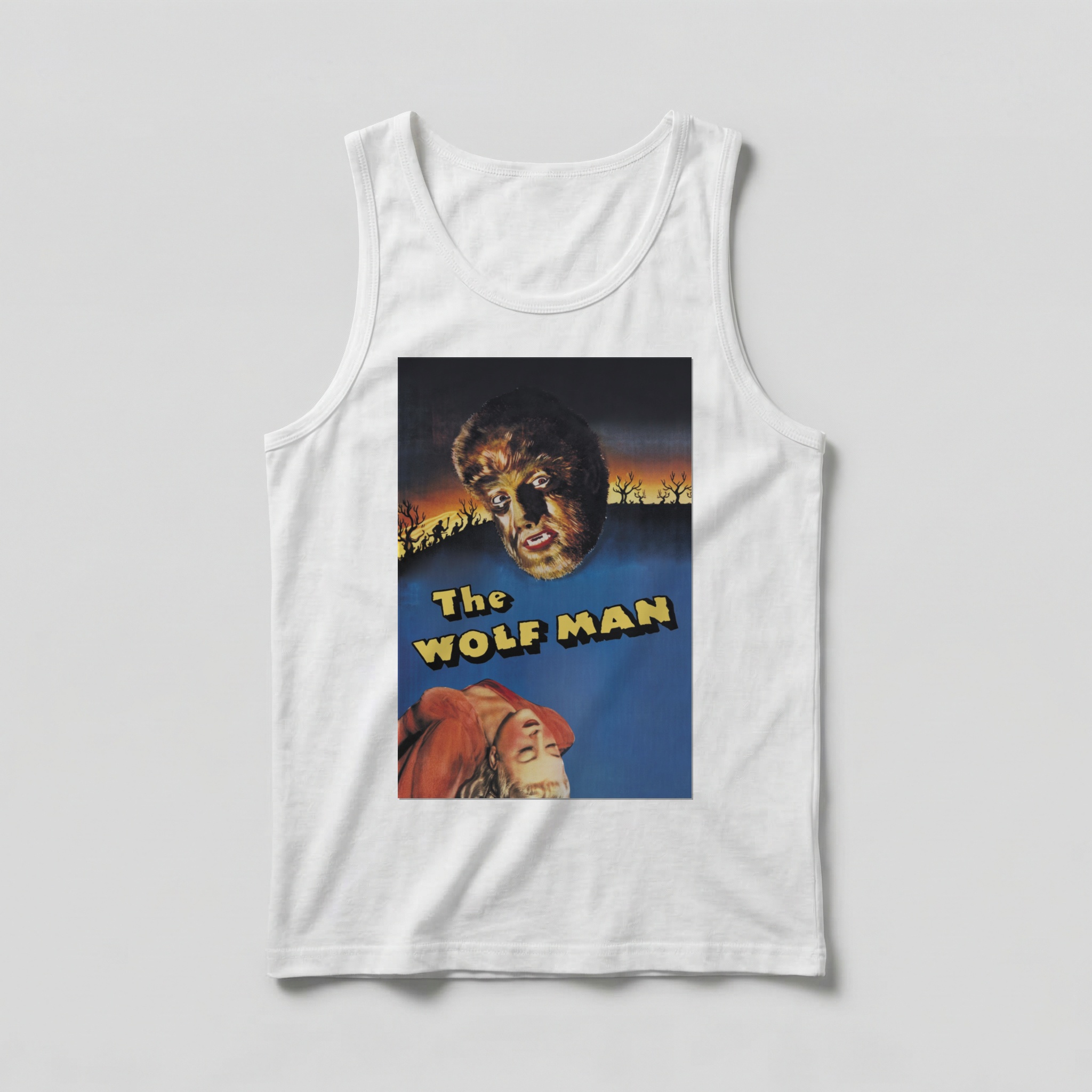 Camiseta_regata_branco_camarada_do_alem_-_The_Wolf_Man_O_lobisomem | The Wolf Man (O lobisomem)