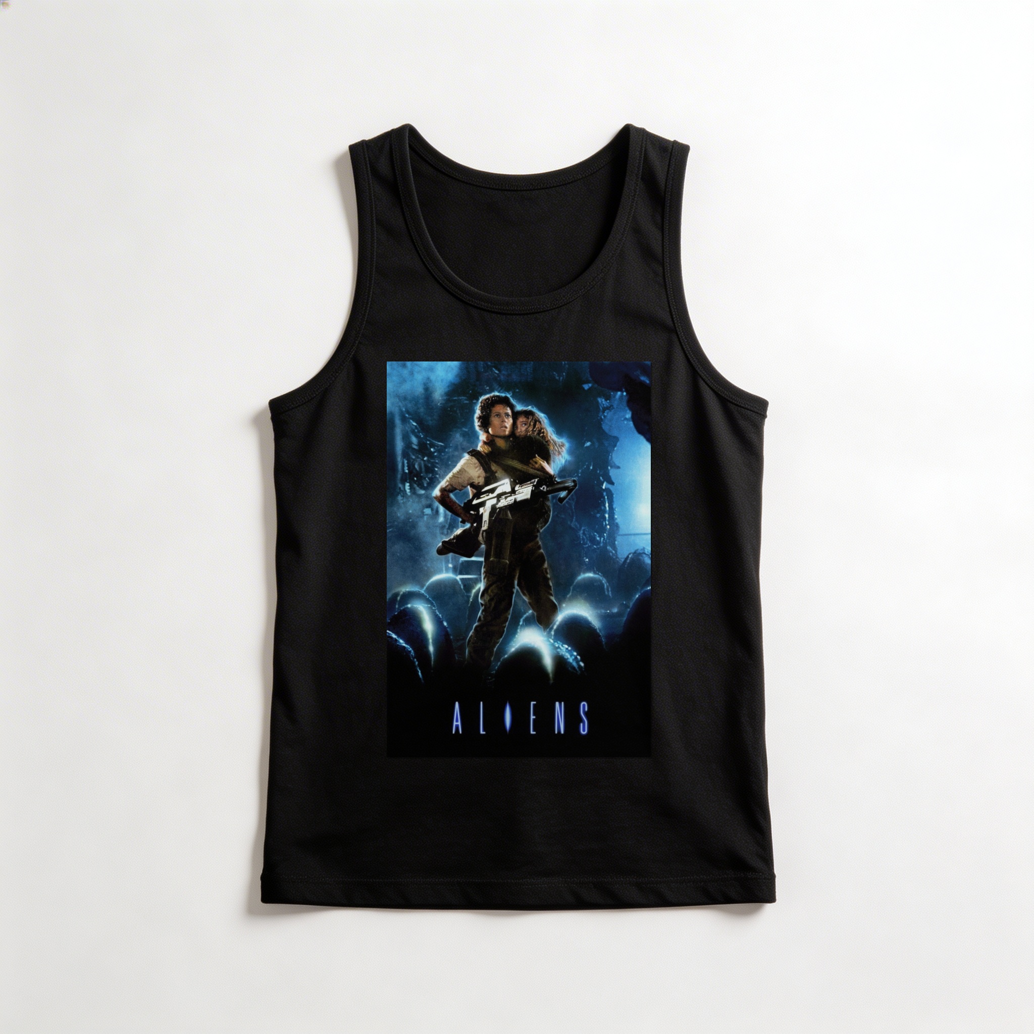 Camiseta_regata_preto_camarada_do_alem_-_Aliens_Aliens_-_o_resgate | Aliens (Aliens - o resgate)