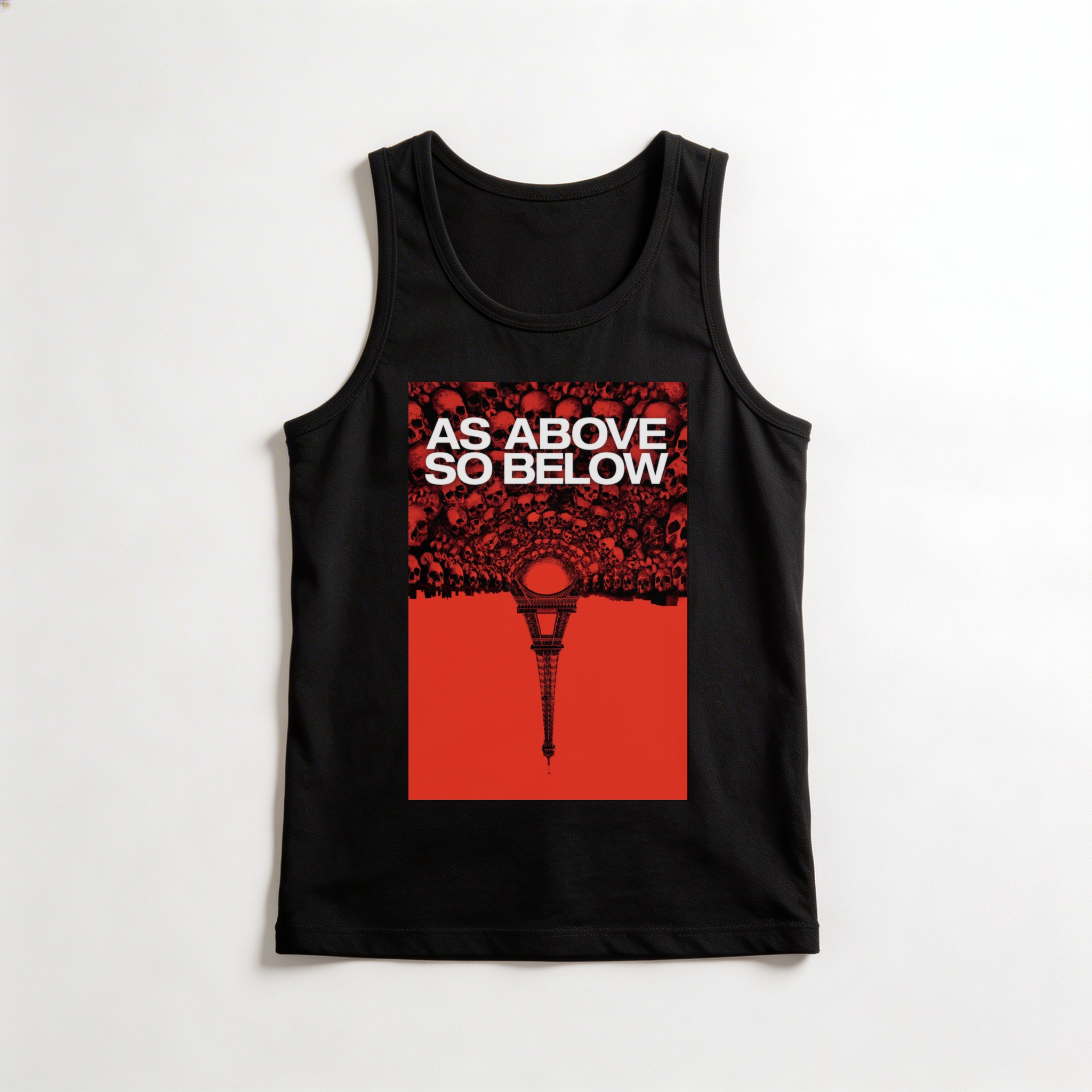 Camiseta_regata_preto_camarada_do_alem_-_As_Above_So_Below_As_above_so_below_-_nas_profundezas_do_medo | As Above So Below (As above so below - nas profundezas do medo)
