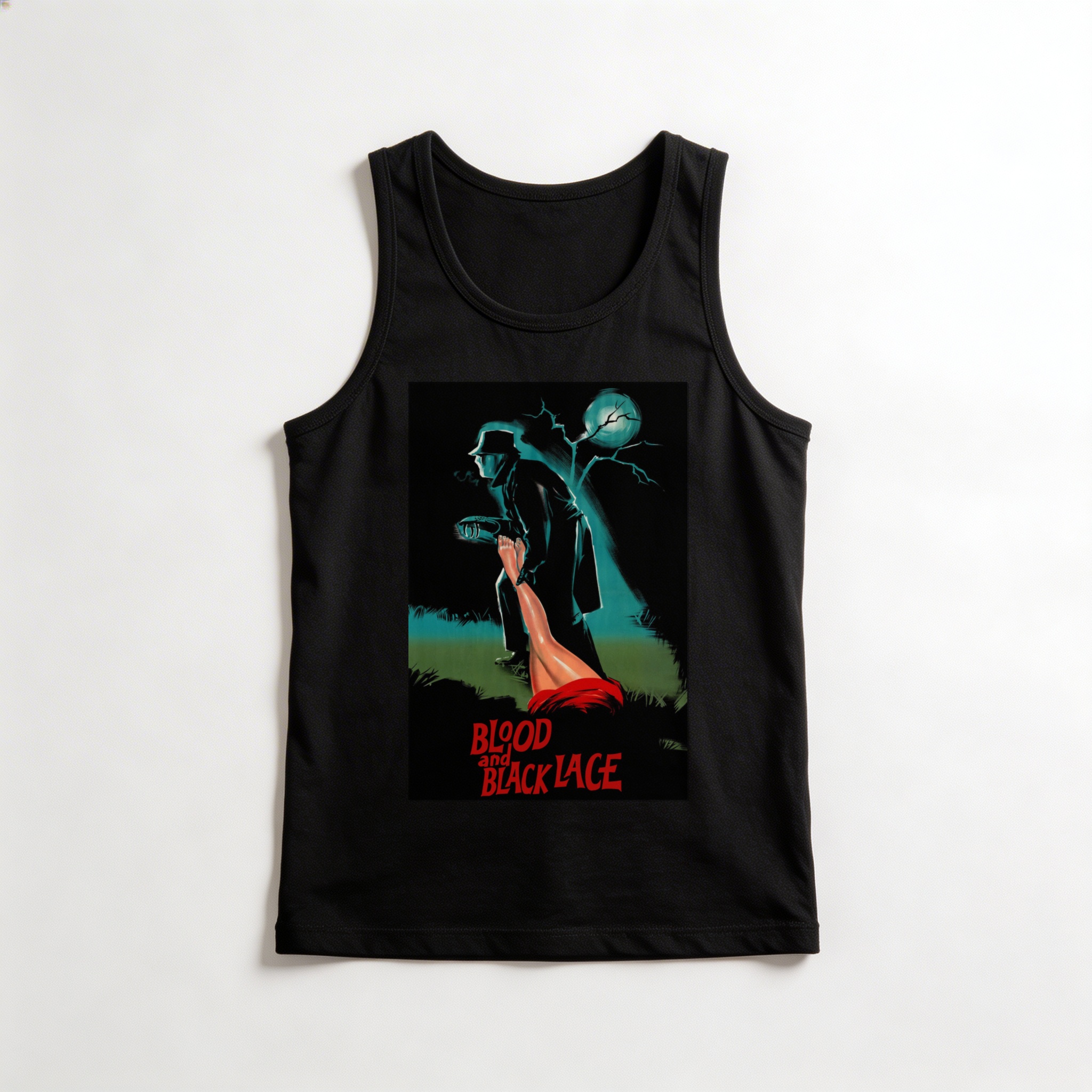 Camiseta_regata_preto_camarada_do_alem_-_Blood_and_Black_Lace_Seis_mulheres_para_o_assassino | Blood and Black Lace (Seis mulheres para o assassino)