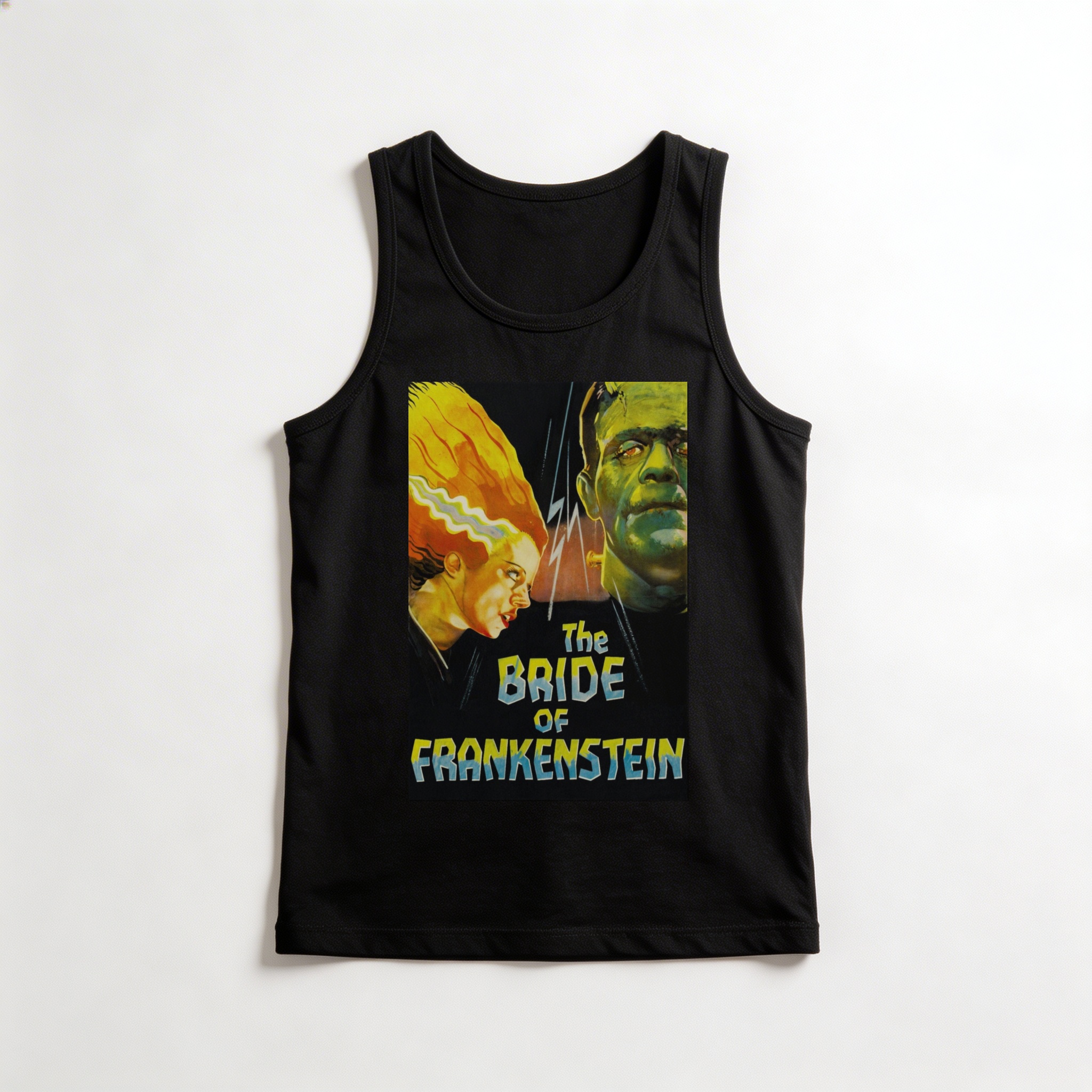 Camiseta_regata_preto_camarada_do_alem_-_Bride_of_Frankenstein_A_noiva_de_Frankenstein | Bride of Frankenstein (A noiva de Frankenstein)