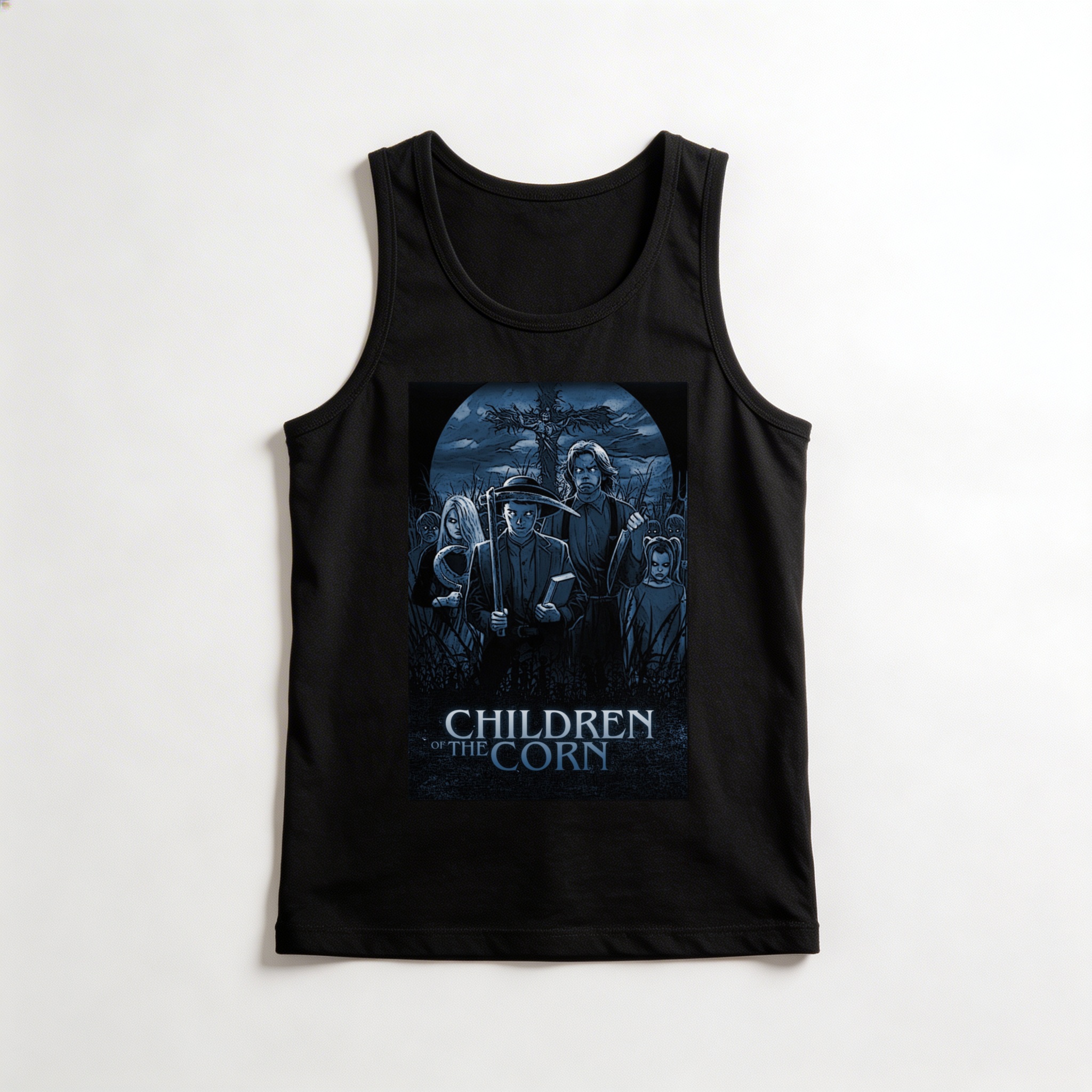 Camiseta_regata_preto_camarada_do_alem_-_Children_of_the_Corn_Colheita_maldita | Children of the Corn (Colheita maldita)