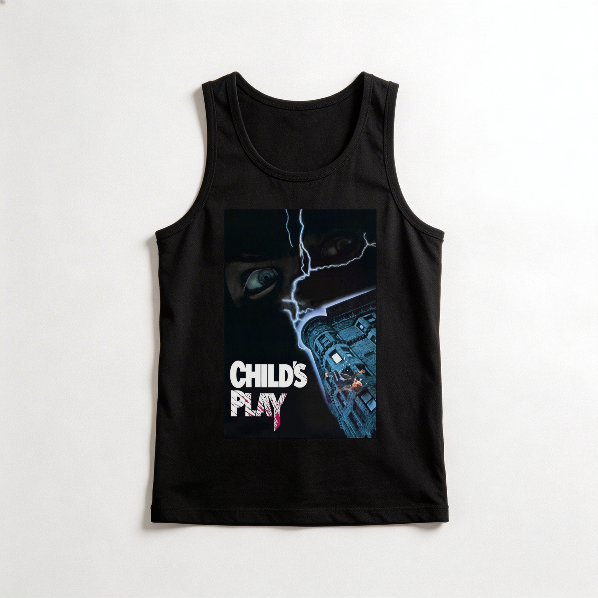 Camiseta_regata_preto_camarada_do_alem_-_Childs_Play_Brinquedo_assassino | Childs Play (Brinquedo assassino)