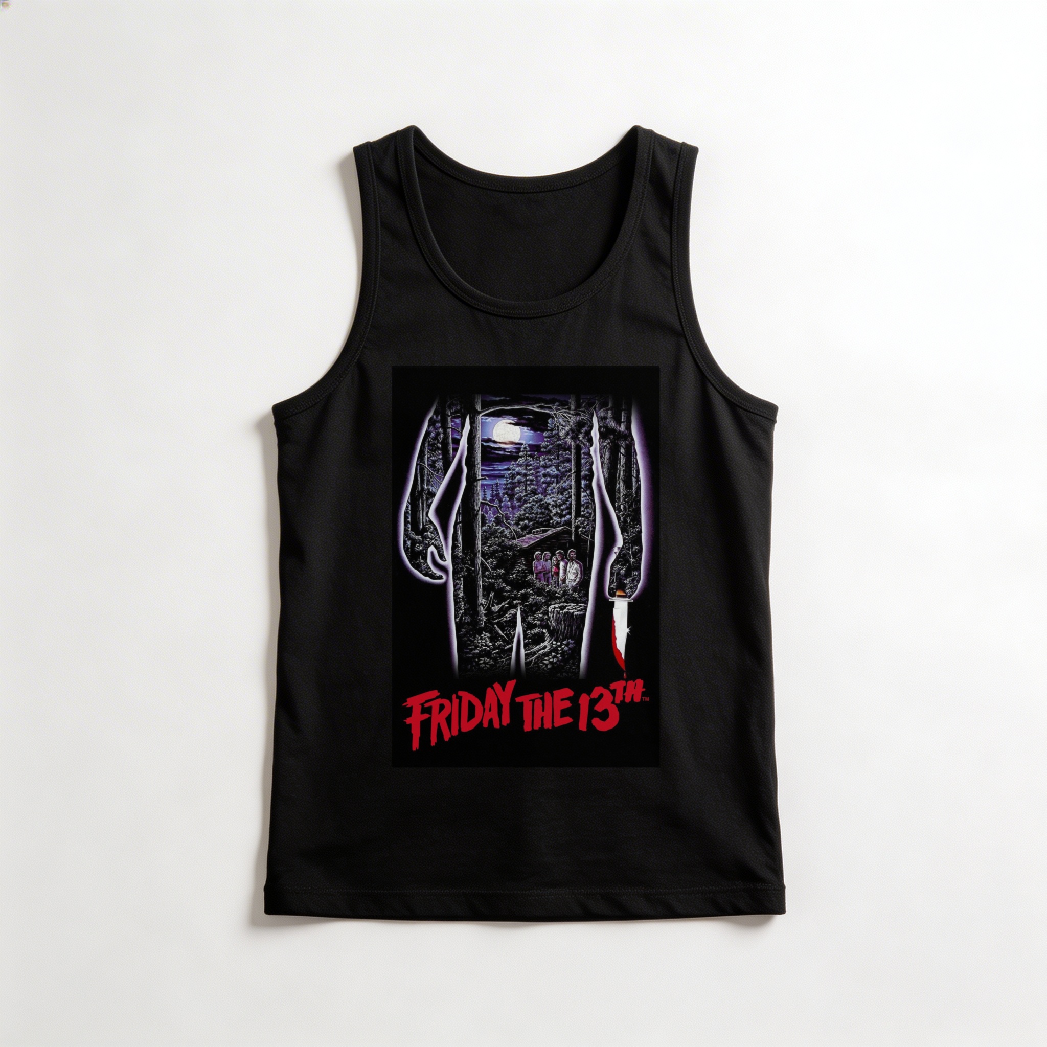 Camiseta_regata_preto_camarada_do_alem_-_Friday_the_13th_Sexta-feira_13 | Friday the 13th (Sexta-feira 13)