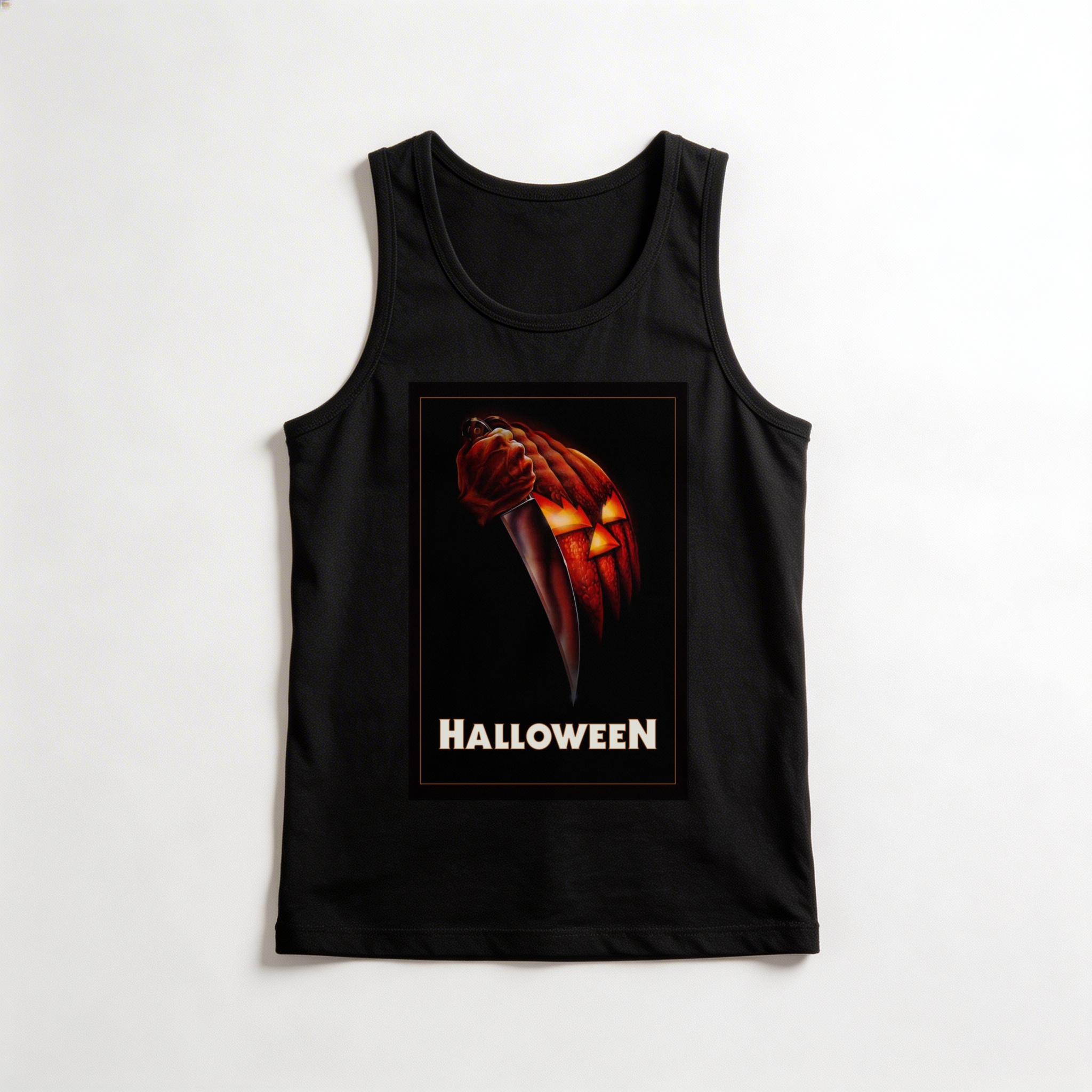 Camiseta_regata_preto_camarada_do_alem_-_Halloween_Halloween_-_a_noite_do_terror | Halloween (Halloween - a noite do terror)