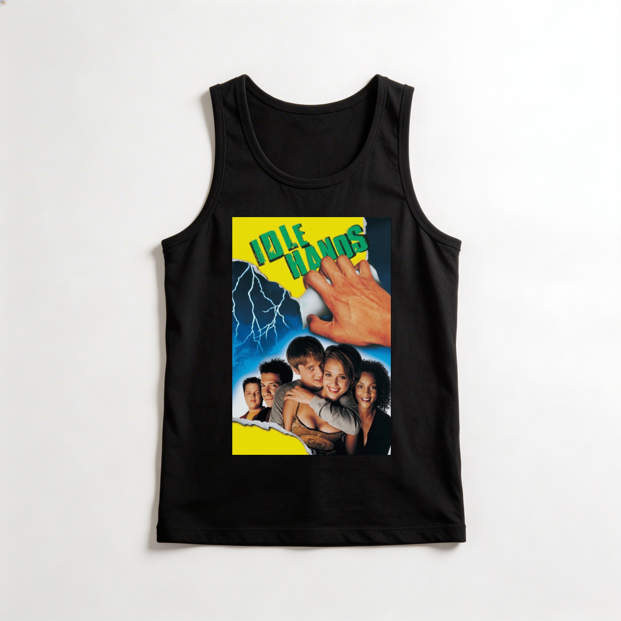 Camiseta_regata_preto_camarada_do_alem_-_Idle_Hands_Maos_diabolicas | Idle Hands (Mãos diabólicas)