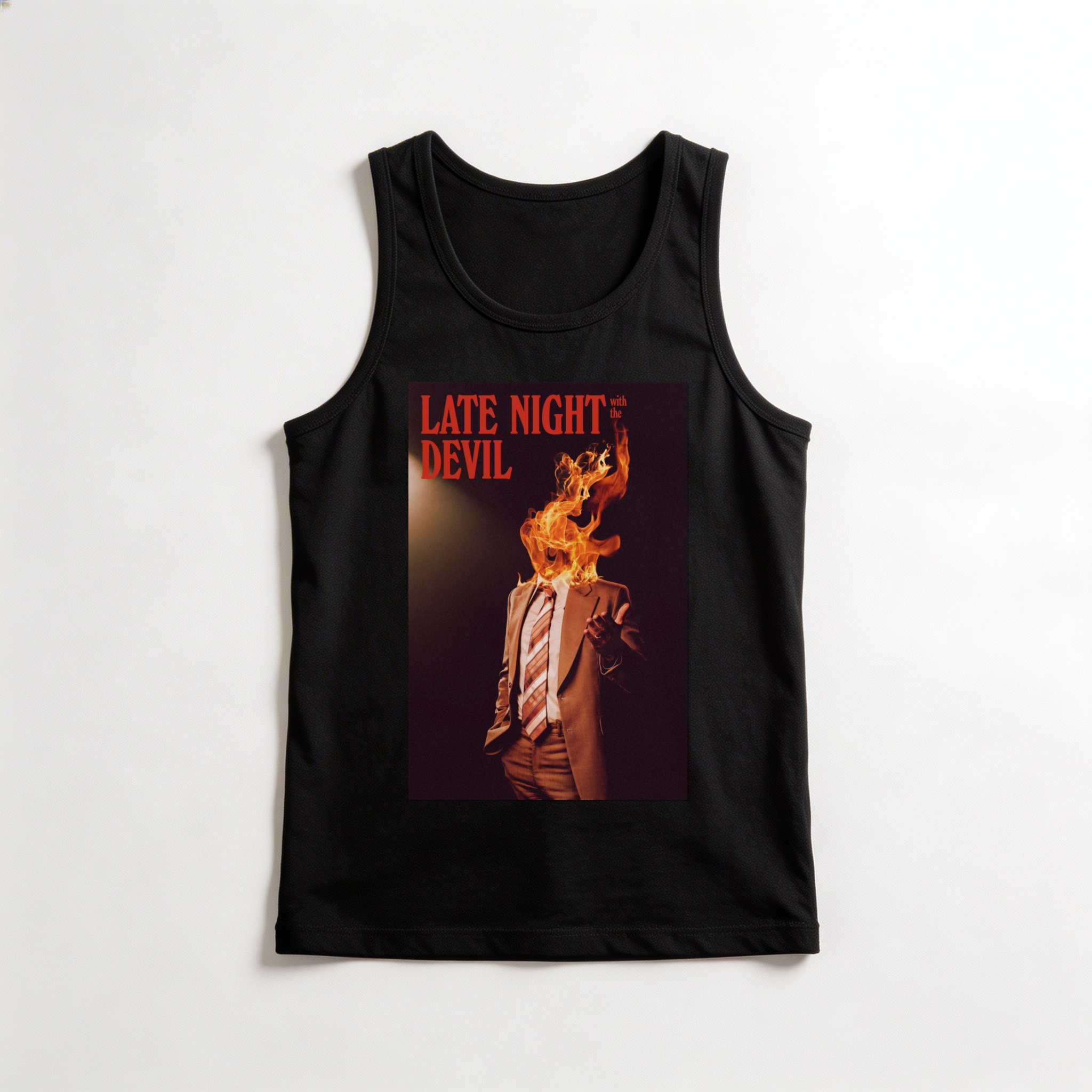 Camiseta_regata_preto_camarada_do_alem_-_Late_Night_with_the_Devil | Late Night with the Devil