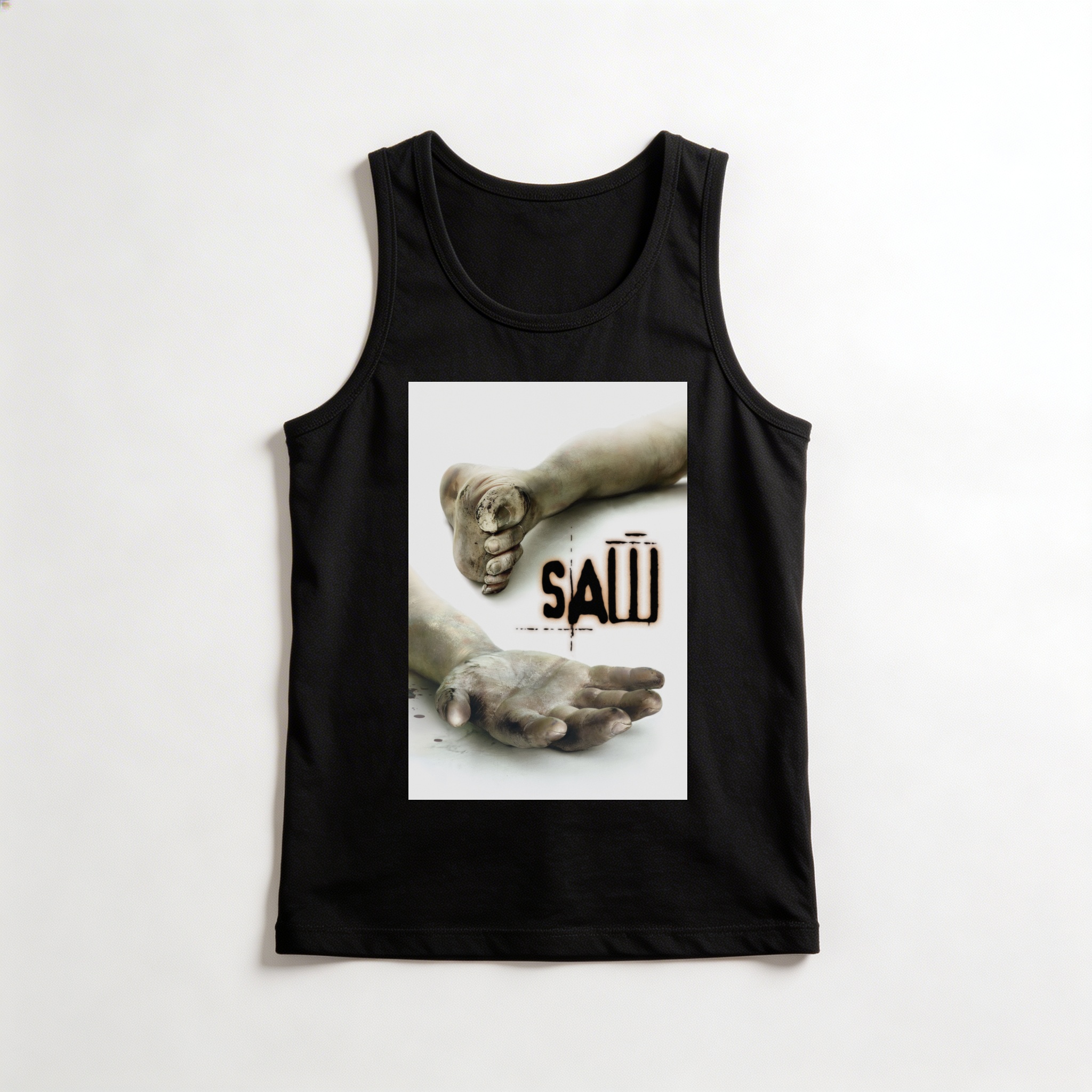 Camiseta_regata_preto_camarada_do_alem_-_Saw_Jogos_mortais | Saw (Jogos mortais)