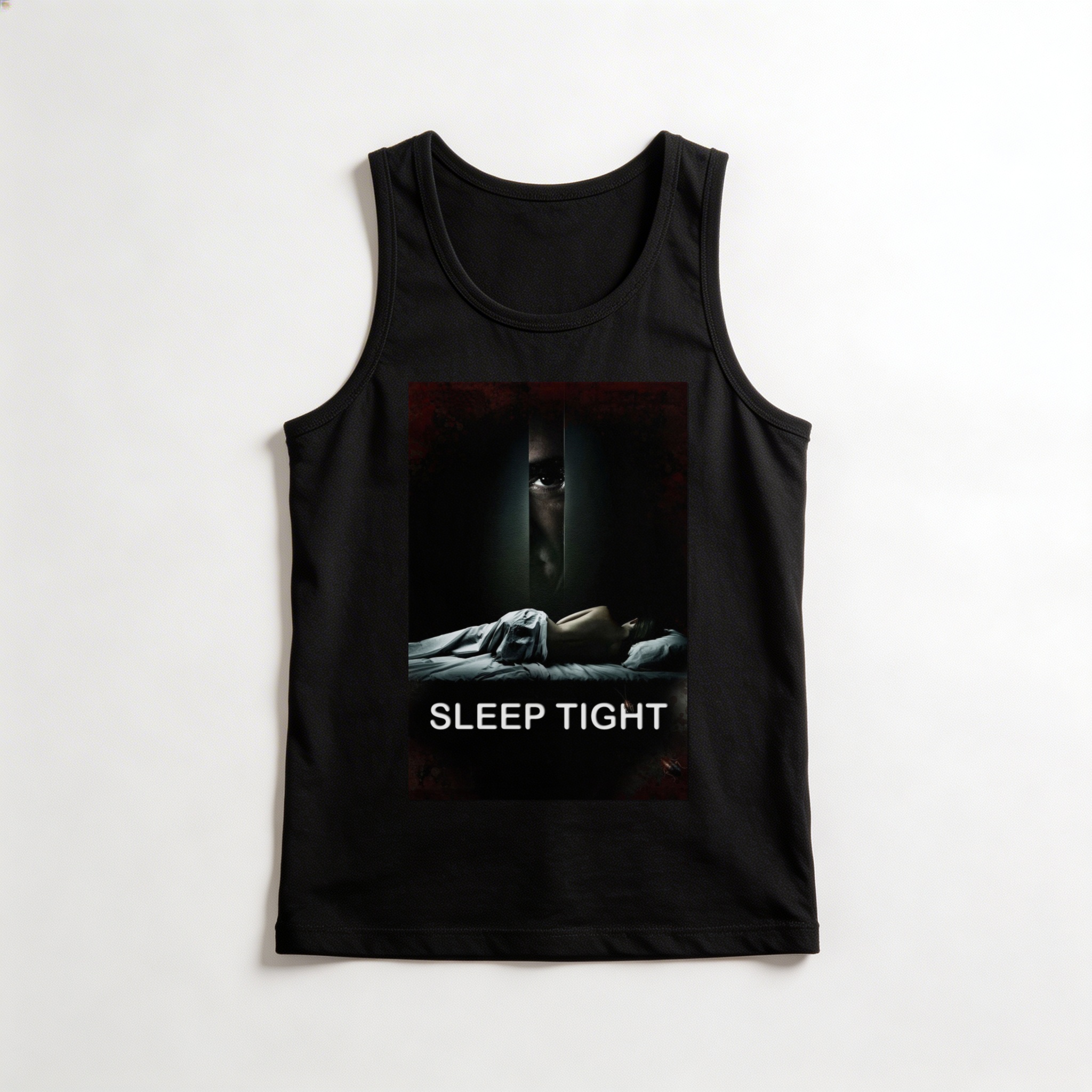 Camiseta_regata_preto_camarada_do_alem_-_Sleep_Tight_Enquanto_voce_dorme | Sleep Tight (Enquanto você dorme)