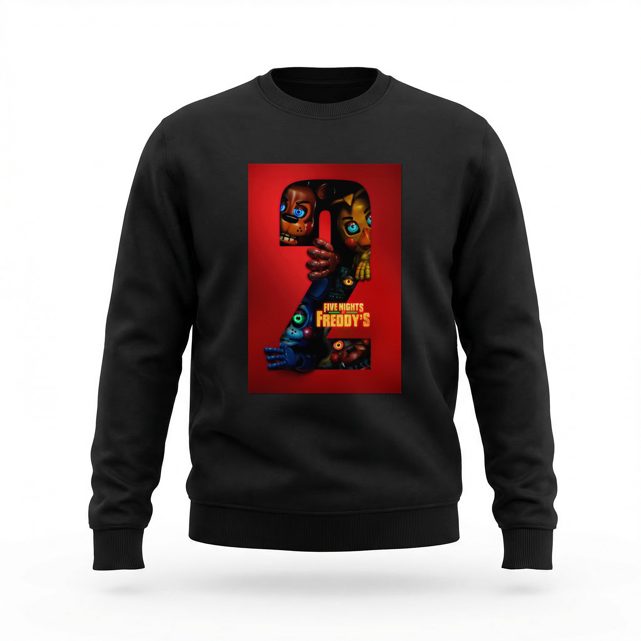 Moletom_careca_preto_camarada_do_alem_-_Five_Nights_at_Freddys_Five_nights_at_Freddys | Five Nights at Freddys (Five nights at Freddy's)