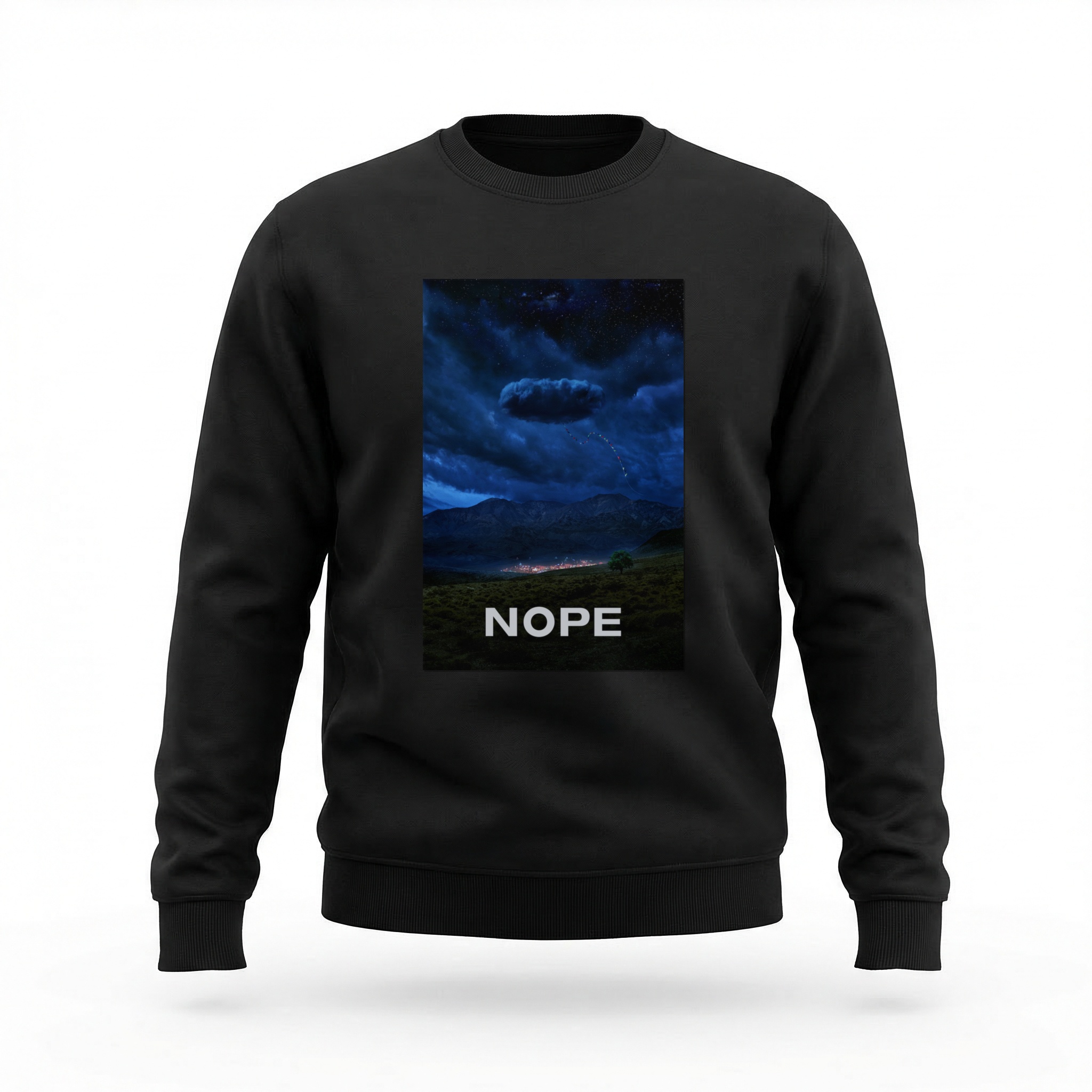 Moletom_careca_preto_camarada_do_alem_-_Nope_Nao_Nao_olhe | Nope (Não! Não olhe!)